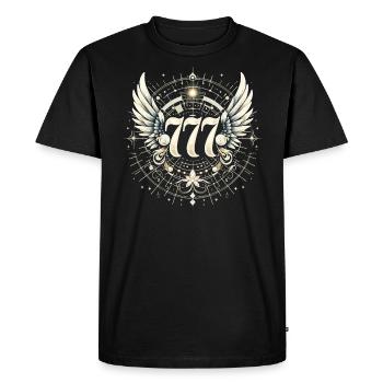 Nombre angélique Guide spirituel Numérologie - T-shirt Premium bio Homme - noir - Devant - Nico (187cm)