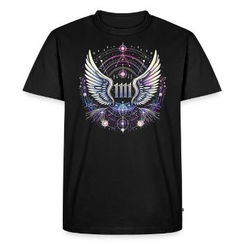 Nombre angélique Guide spirituel Numérologie - T-shirt Premium bio Homme - noir - Devant - Nico (187cm)