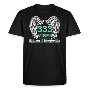 Nombre angélique Guide spirituel Numérologie - T-shirt Premium bio Homme - noir - Devant - Nico (187cm)