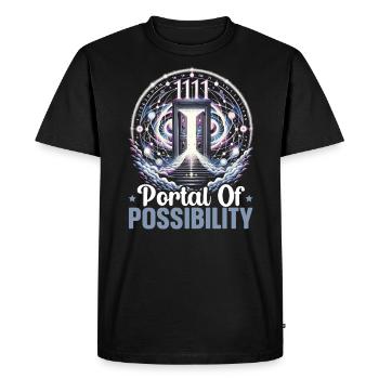 Nombre angélique Guide spirituel Numérologie - T-shirt Premium bio Homme - noir - Devant - Nico (187cm)