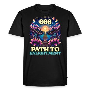 Nombre angélique Guide spirituel Numérologie - T-shirt Premium bio Homme - noir - Devant - Nico (187cm)