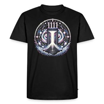 Nombre angélique Guide spirituel Numérologie - T-shirt Premium bio Homme - noir - Devant - Nico (187cm)
