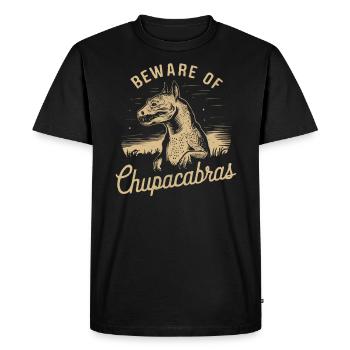 Chupacabra Créature légendaire Bête Cryptozoologie - T-shirt Premium bio Homme - noir - Devant - Nico (187cm)