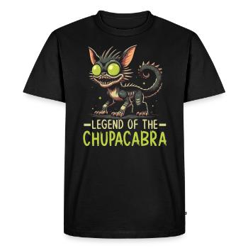 Chupacabra Créature légendaire Bête Cryptozoologie - T-shirt Premium bio Homme - noir - Devant - Nico (187cm)