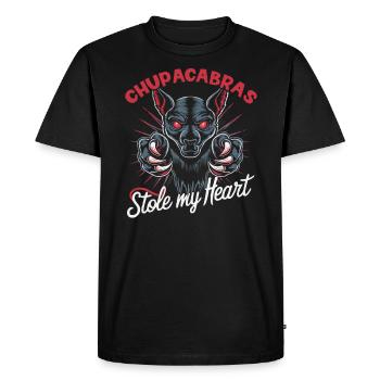 Chupacabra Créature légendaire Bête Cryptozoologie - T-shirt Premium bio Homme - noir - Devant - Nico (187cm)