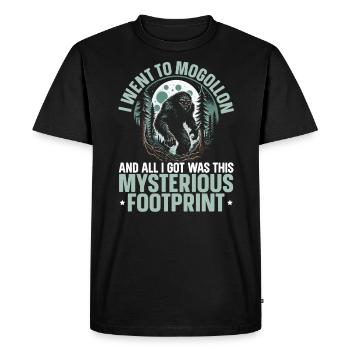 Monstre Mogollon Cryptide mythique de cryptozoologie - T-shirt Premium bio Homme - noir - Devant - Nico (187cm)