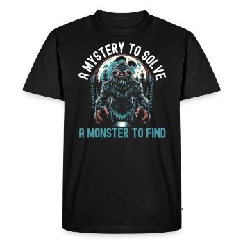 Monstre Mogollon Cryptide mythique de cryptozoologie - T-shirt Premium bio Homme - noir - Devant - Nico (187cm)