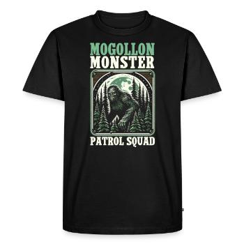 Monstre Mogollon Cryptide mythique de cryptozoologie - T-shirt Premium bio Homme - noir - Devant - Nico (187cm)