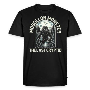 Monstre Mogollon Cryptide mythique de cryptozoologie - T-shirt Premium bio Homme - noir - Devant - Nico (187cm)
