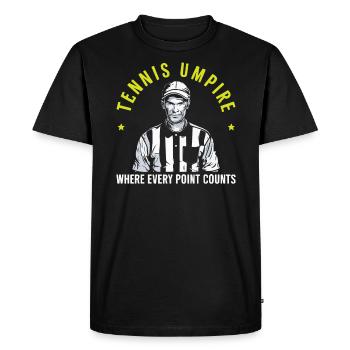 Tennis Umpire Ref Sports Game Official Referee - Men's Premium Organic T-Shirt - black - Front - Nico (187cm)