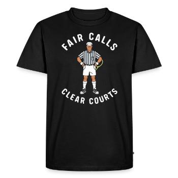 Tennis Umpire Ref Sports Game Official Referee - Men's Premium Organic T-Shirt - black - Front - Nico (187cm)