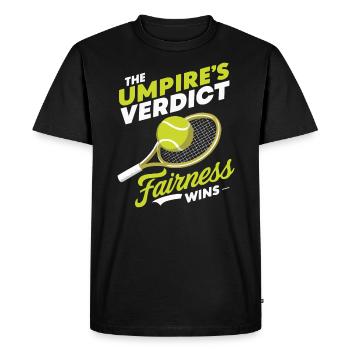 Tennis Umpire Ref Sports Game Official Referee - Men's Premium Organic T-Shirt - black - Front - Nico (187cm)