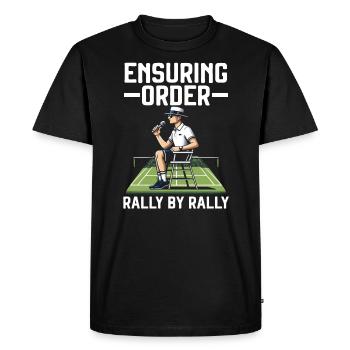 Tennis Umpire Ref Sports Game Official Referee - Men's Premium Organic T-Shirt - black - Front - Nico (187cm)