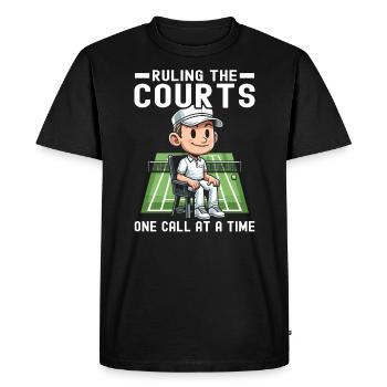 Tennis Umpire Ref Sports Game Official Referee - Men's Premium Organic T-Shirt - black - Front - Nico (187cm)