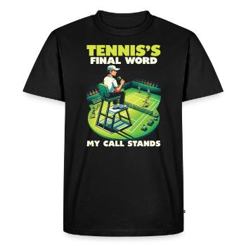 Tennis Umpire Ref Sports Game Official Referee - Men's Premium Organic T-Shirt - black - Front - Nico (187cm)