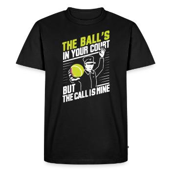 Tennis Umpire Ref Sports Game Official Referee - Men's Premium Organic T-Shirt - black - Front - Nico (187cm)