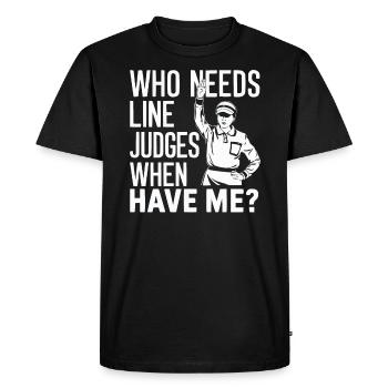Tennis Umpire Ref Sports Game Official Referee - Men's Premium Organic T-Shirt - black - Front - Nico (187cm)