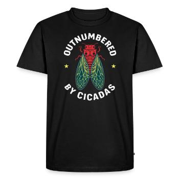 Cicada Invasion Insect Brood Cicada Survivor - Men's Premium Organic T-Shirt - black - Front - Nico (187cm)