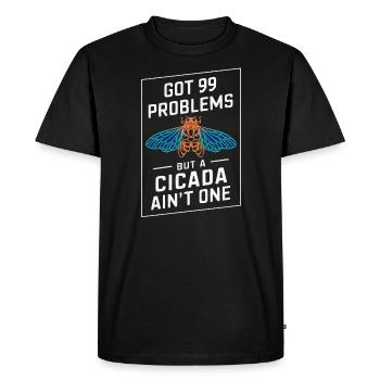 Cicada Invasion Insect Brood Cicada Survivor - Men's Premium Organic T-Shirt - black - Front - Nico (187cm)