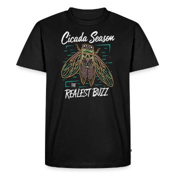 Cicada Invasion Insect Brood Cicada Survivor - Men's Premium Organic T-Shirt - black - Front - Nico (187cm)