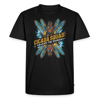Cicada Invasion Insect Brood Cicada Survivor - Men's Premium Organic T-Shirt - black - Front - Nico (187cm)