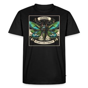 Cicada Invasion Insect Brood Cicada Survivor - Men's Premium Organic T-Shirt - black - Front - Nico (187cm)