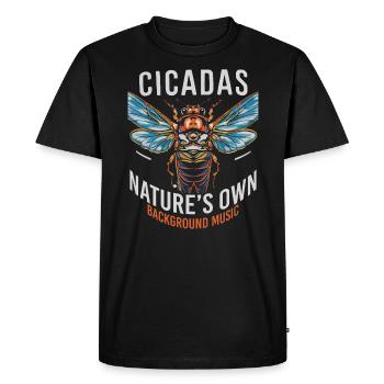 Cicada Invasion Insect Brood Cicada Survivor - Men's Premium Organic T-Shirt - black - Front - Nico (187cm)