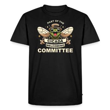 Cicada Invasion Insect Brood Cicada Survivor - Men's Premium Organic T-Shirt - black - Front - Nico (187cm)