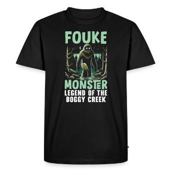 Monstre de Fouke Sasquatch du Sud Cryptozoologie - T-shirt Premium bio Homme - noir - Devant - Nico (187cm)