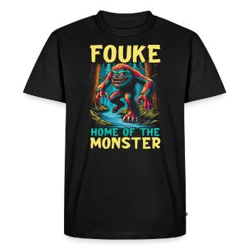 Monstre de Fouke Sasquatch du Sud Cryptozoologie - T-shirt Premium bio Homme - noir - Devant - Nico (187cm)