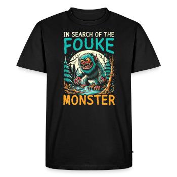 Monstre de Fouke Sasquatch du Sud Cryptozoologie - T-shirt Premium bio Homme - noir - Devant - Nico (187cm)