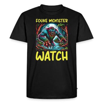 Monstre de Fouke Sasquatch du Sud Cryptozoologie - T-shirt Premium bio Homme - noir - Devant - Nico (187cm)