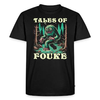 Monstre de Fouke Sasquatch du Sud Cryptozoologie - T-shirt Premium bio Homme - noir - Devant - Nico (187cm)