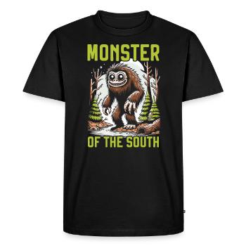 Monstre de Fouke Sasquatch du Sud Cryptozoologie - T-shirt Premium bio Homme - noir - Devant - Nico (187cm)
