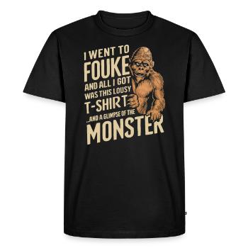 Fouke Monster Southern Sasquatch Cryptozoologie - T-shirt Premium bio Homme - noir - Devant - Nico (187cm)