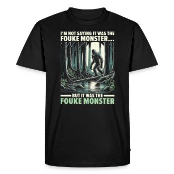 Monstre de Fouke Sasquatch du Sud Cryptozoologie - T-shirt Premium bio Homme - noir - Devant - Nico (187cm)