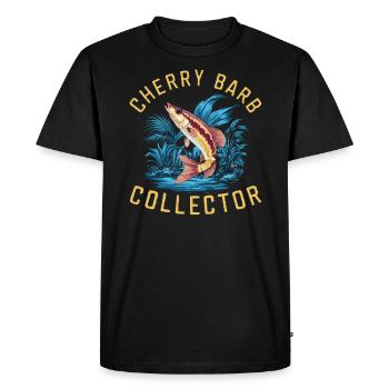 Cerise, Barbe, Poisson, Aquarium, Eau douce, Aquariophilie, - T-shirt Premium bio Homme - noir - Devant - Nico (187cm)