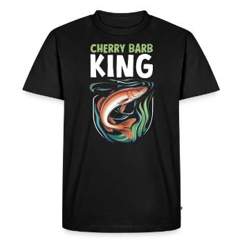 Poisson barbelé cerisier Poisson d'aquarium d'eau douce Aquariste - T-shirt Premium bio Homme - noir - Devant - Nico (187cm)