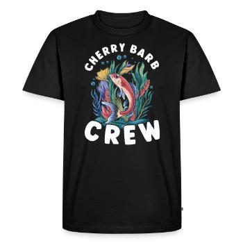 Poisson barbelé cerisier Poisson d'aquarium d'eau douce Aquariste - T-shirt Premium bio Homme - noir - Devant - Nico (187cm)