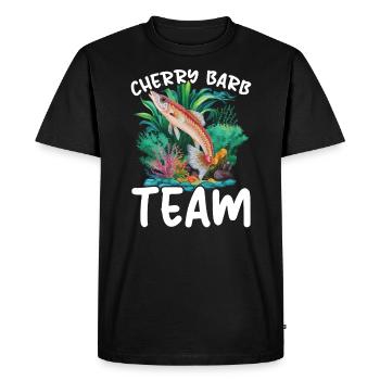 Poisson barbelé cerisier Poisson d'aquarium d'eau douce Aquariste - T-shirt Premium bio Homme - noir - Devant - Nico (187cm)