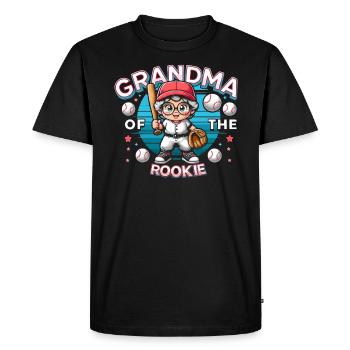 Baseball Grand-mère Grand-mère Journée des grands-parents - T-shirt Premium bio Homme - noir - Devant - Nico (187cm)