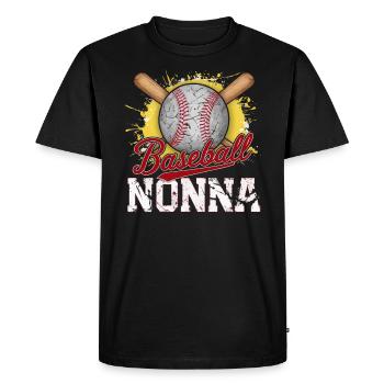 Baseball Grand-mère Grand-mère Journée des grands-parents - T-shirt Premium bio Homme - noir - Devant - Nico (187cm)