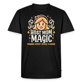 Host Mom Exchange Student Host Family Host Parent - Men's Premium Organic T-Shirt - black - Front - Nico (187cm)