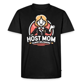Host Mom Exchange Student Host Family Host Parent - Men's Premium Organic T-Shirt - black - Front - Nico (187cm)
