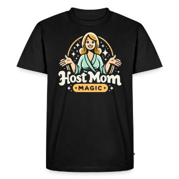 Host Mom Exchange Student Host Family Host Parent - Men's Premium Organic T-Shirt - black - Front - Nico (187cm)
