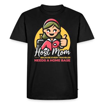 Host Mom Exchange Student Host Family Host Parent - Men's Premium Organic T-Shirt - black - Front - Nico (187cm)