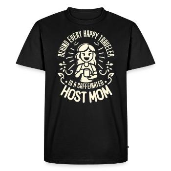Host Mom Exchange Student Host Family Host Parent - Men's Premium Organic T-Shirt - black - Front - Nico (187cm)