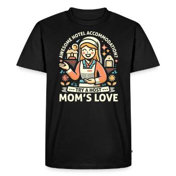 Host Mom Exchange Student Host Family Host Parent - Men's Premium Organic T-Shirt - black - Front - Nico (187cm)