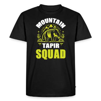 Tapir de montagne Animal Gardien de zoo Amoureux du tapir - T-shirt Premium bio Homme - noir - Devant - Nico (187cm)
