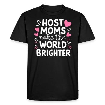 Host Mom Exchange Student Host Family Host Parent - Men's Premium Organic T-Shirt - black - Front - Nico (187cm)